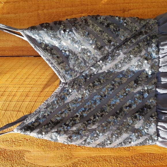 Hollister Gauzy Gray Slip Dress XS - Picture 2 of 9